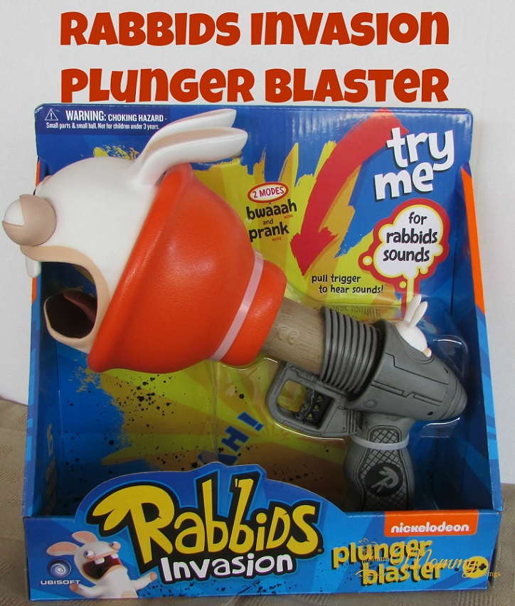 Rabbids Invasion Plunger Blaster Sound Gun NIB Nickelodeon Toy Priority SHIPPING