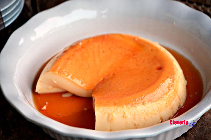 This Instant Pot Caramel Flan Recipe is made with condensed, milk and baked in the Instant Pot. Get the recipe and watch the step-by-step video at CleverlyMe.com