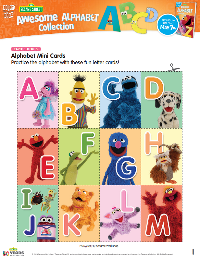 Sesame Street: Awesome Alphabet Collection DVD + Printable Activity